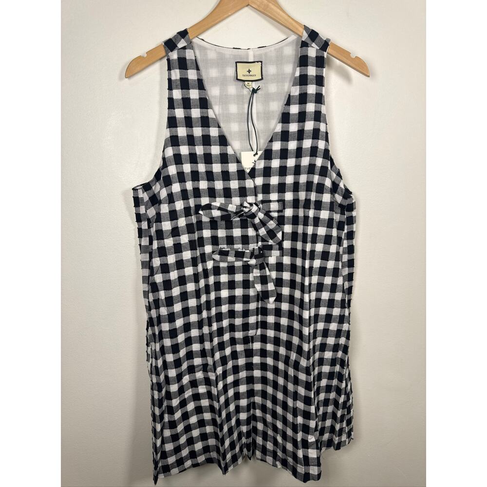 Tuckernuck Black & White Gingham Myla Romper, Size Medium-NWT - Picture 5 of 8